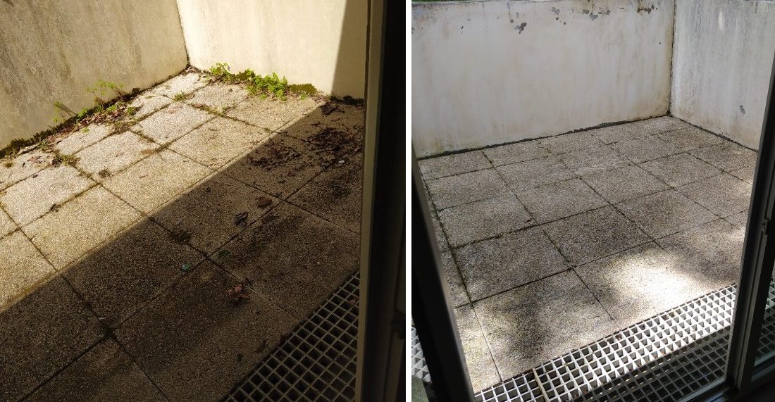 Nettoyage à haute pression d'une terrasse dans un logement à Bordeaux Métropole, ProNickel